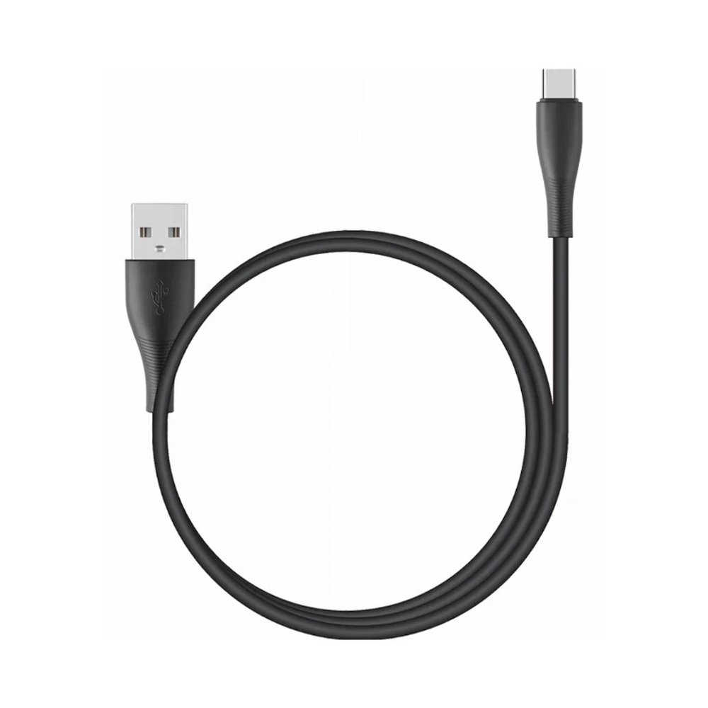 Кабель USB-A — USB-C Stellarway 2,1А Черный 1м
