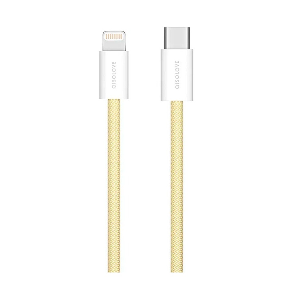 Кабель USB-C — Lightning SOLOVE 20 Вт PD Yellow 1 м