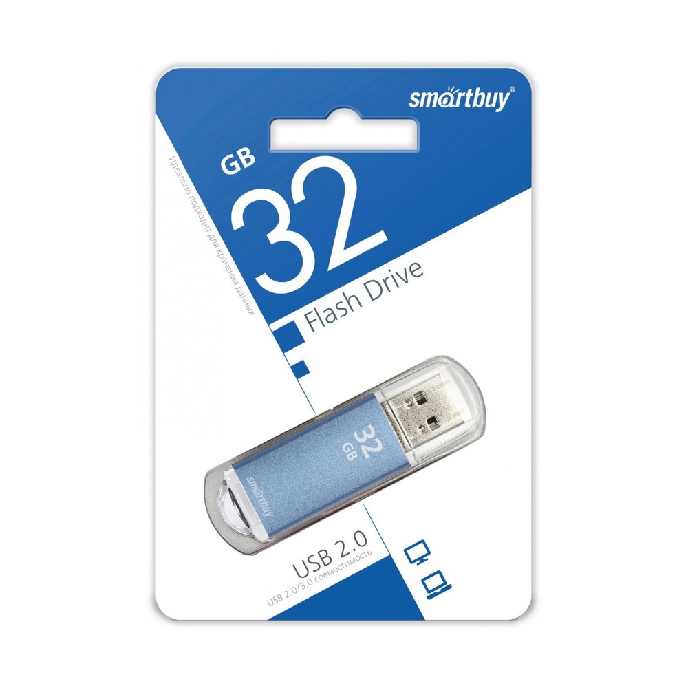 USB-накопитель SmartBuy V-Cut 32 ГБ USB 2.0 (Blue)