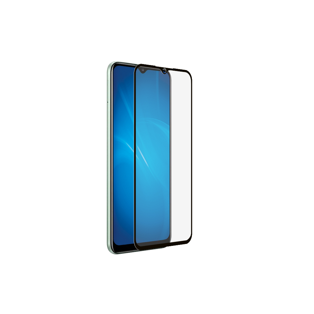 Закаленное стекло для Realme Narzo 50i/50A DF rmColor-20 (black)