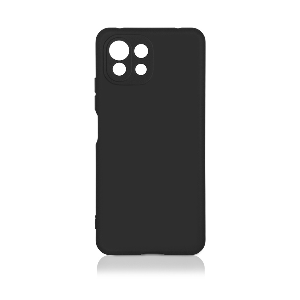 Силиконовый чехол для Xiaomi Mi 11 Lite DF (black)