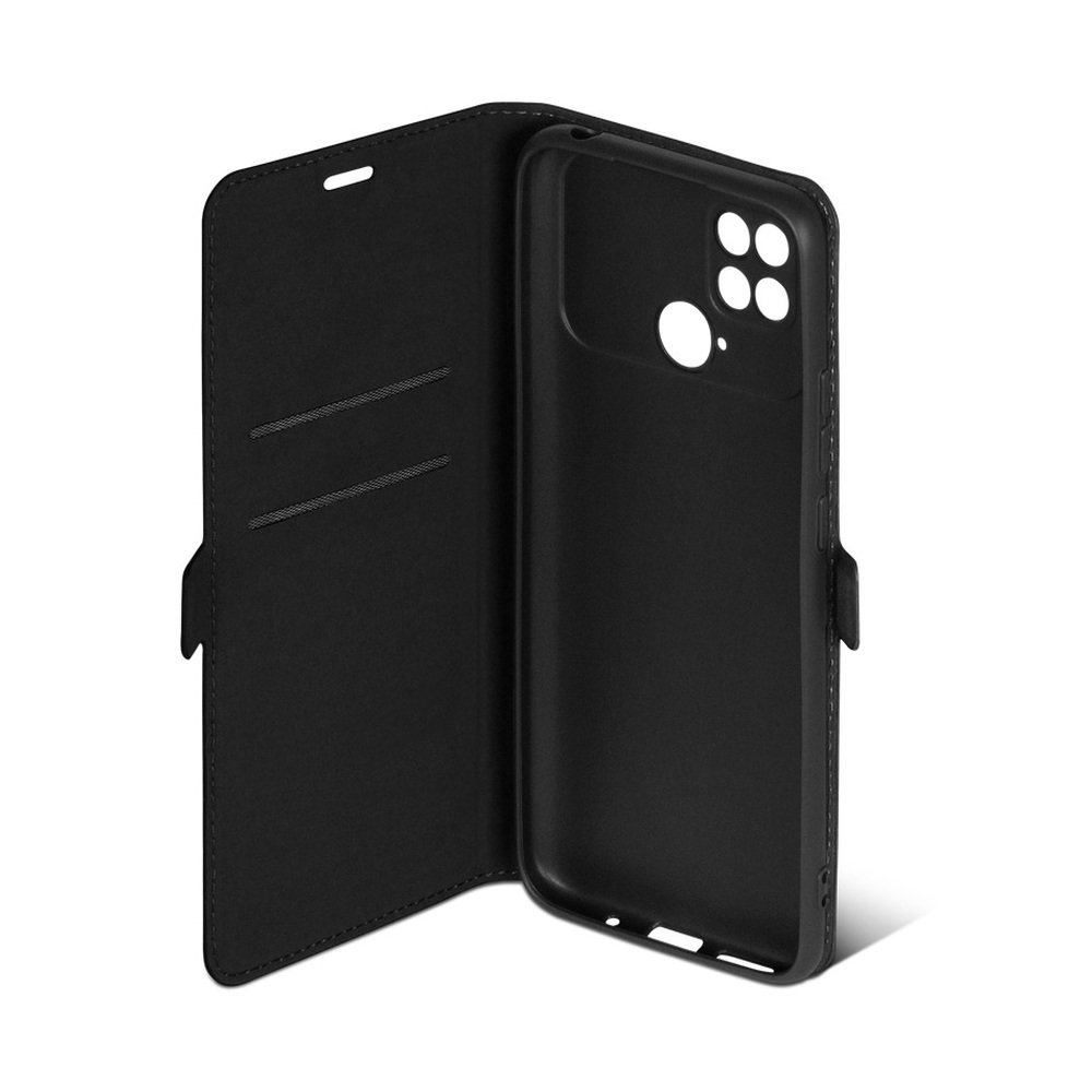 Чехол с флипом для Poco C40 DF (black)