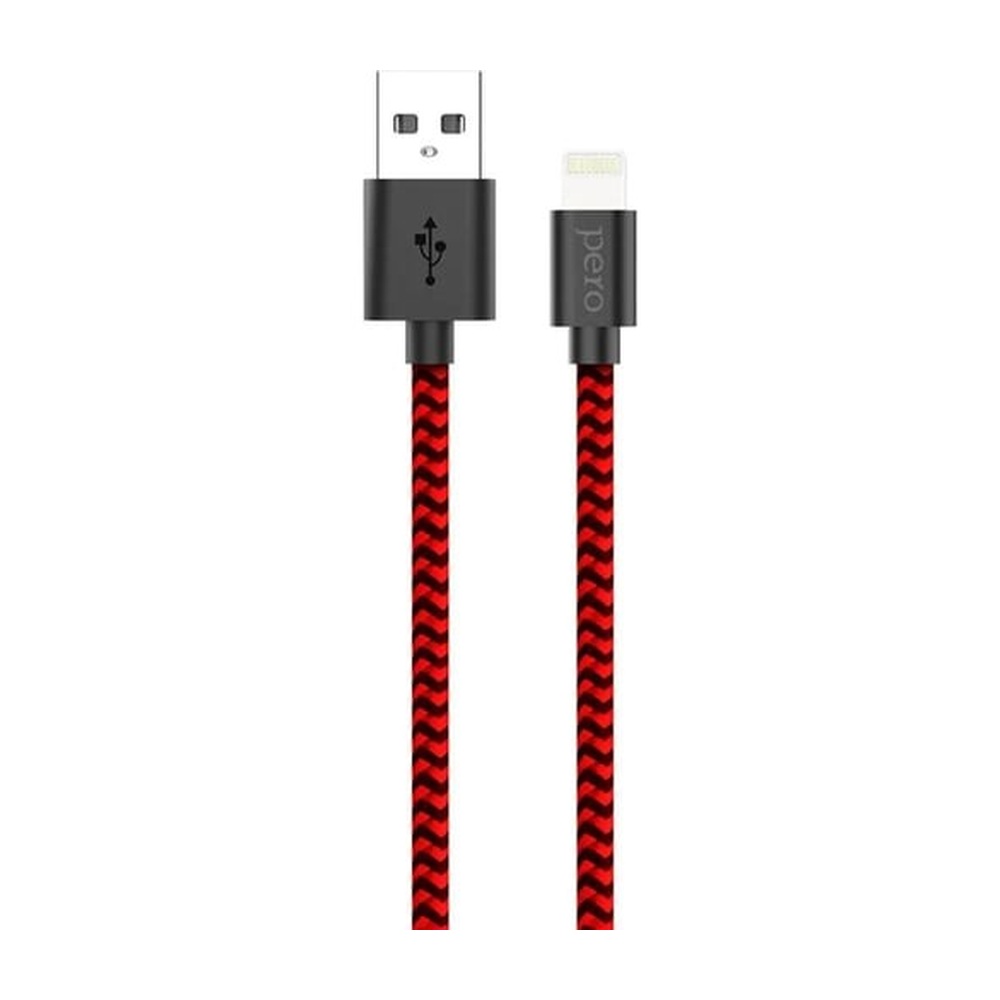 Кабель USB-A — USB-C PERO DC-04 3А Red-black (Fast Charge) 2м