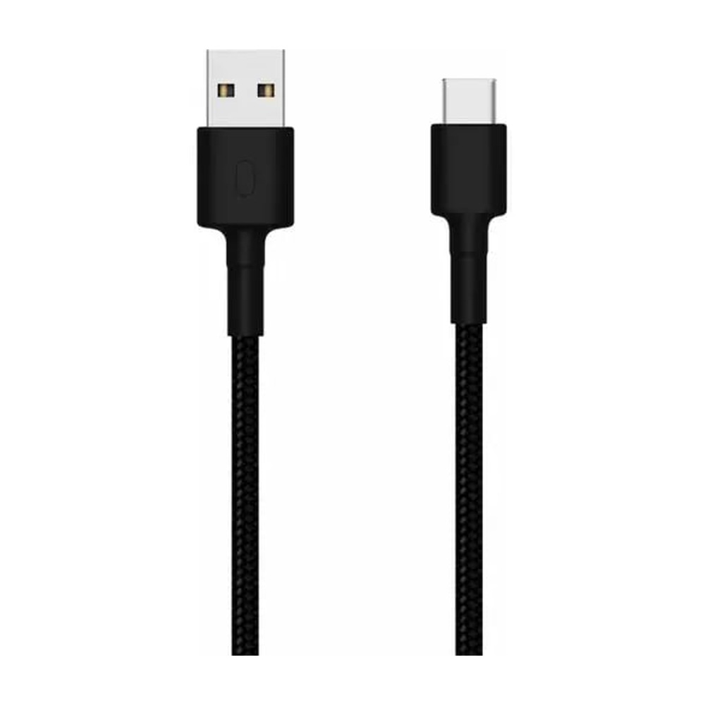 Кабель USB-A — USB-C Xiaomi чёрный нейлон 1м