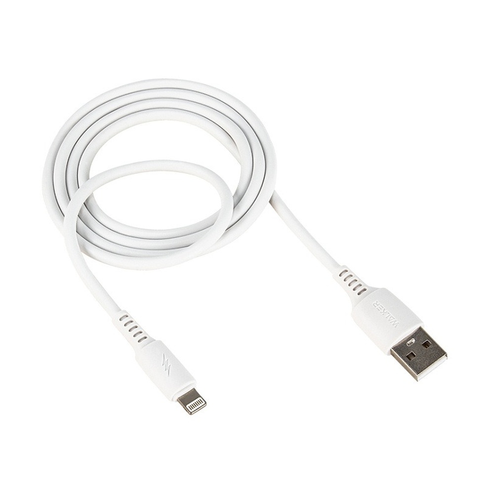 Кабель USB-A — Lightning WALKER (2.4А) белый