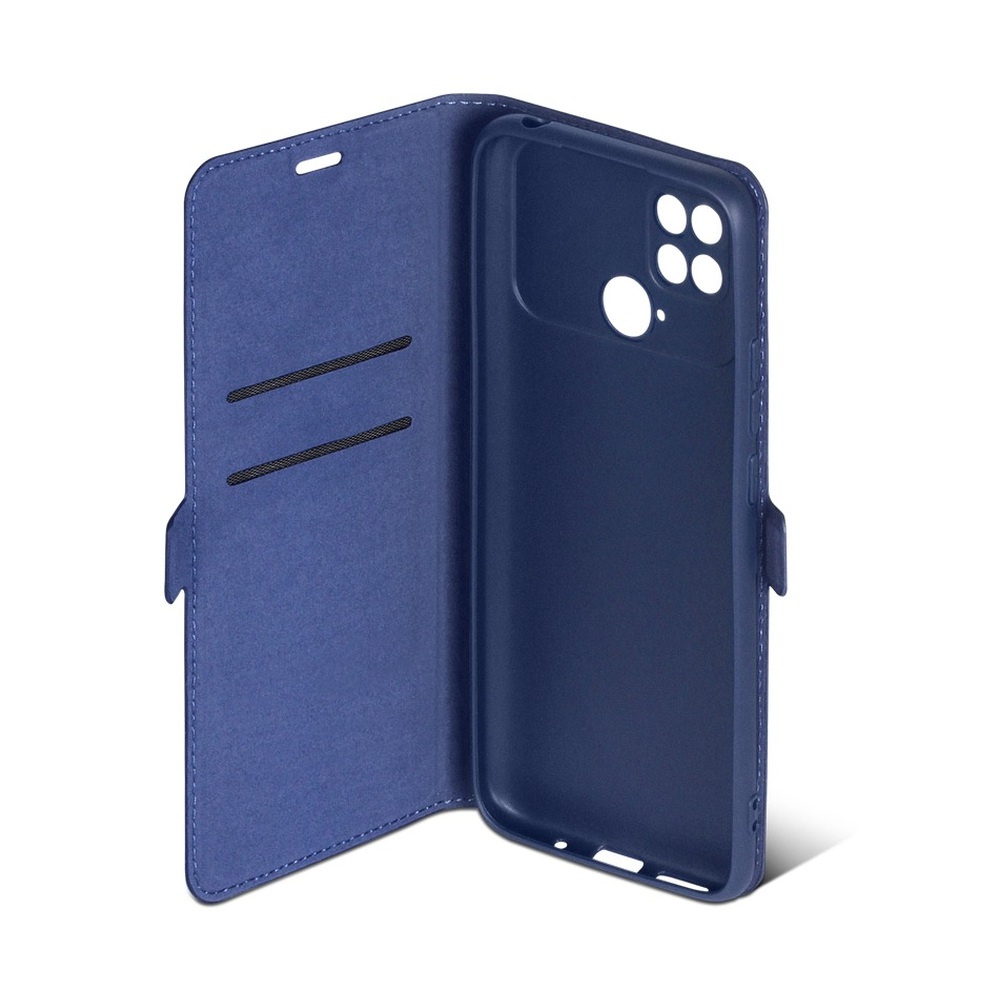 Чехол с флипом для Poco C40 DF (blue)