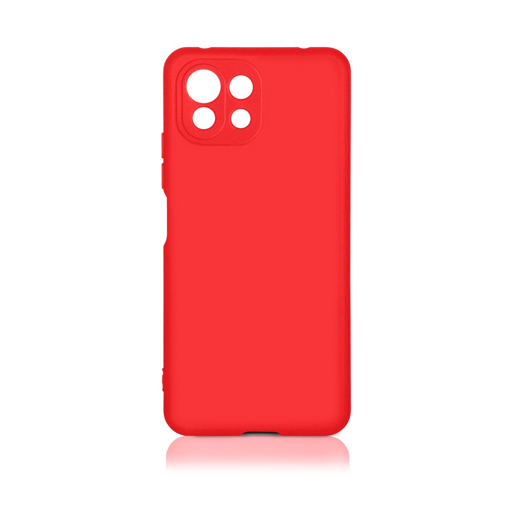 Силиконовый чехол для Xiaomi Mi 11 Lite DF (red)