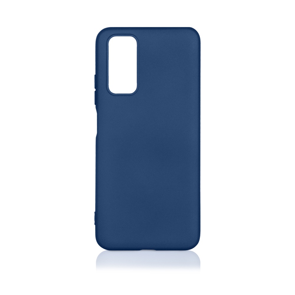 Силиконовый чехол с микрофиброй для Xiaomi Redmi Note 11/11s DF xiOriginal-26 (blue)