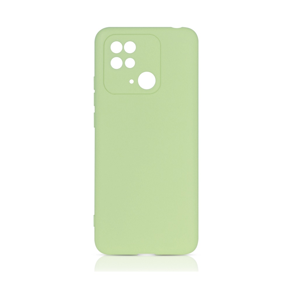 Силиконовый чехол для Xiaomi Redmi 10C DF xiCase-64 (light green)