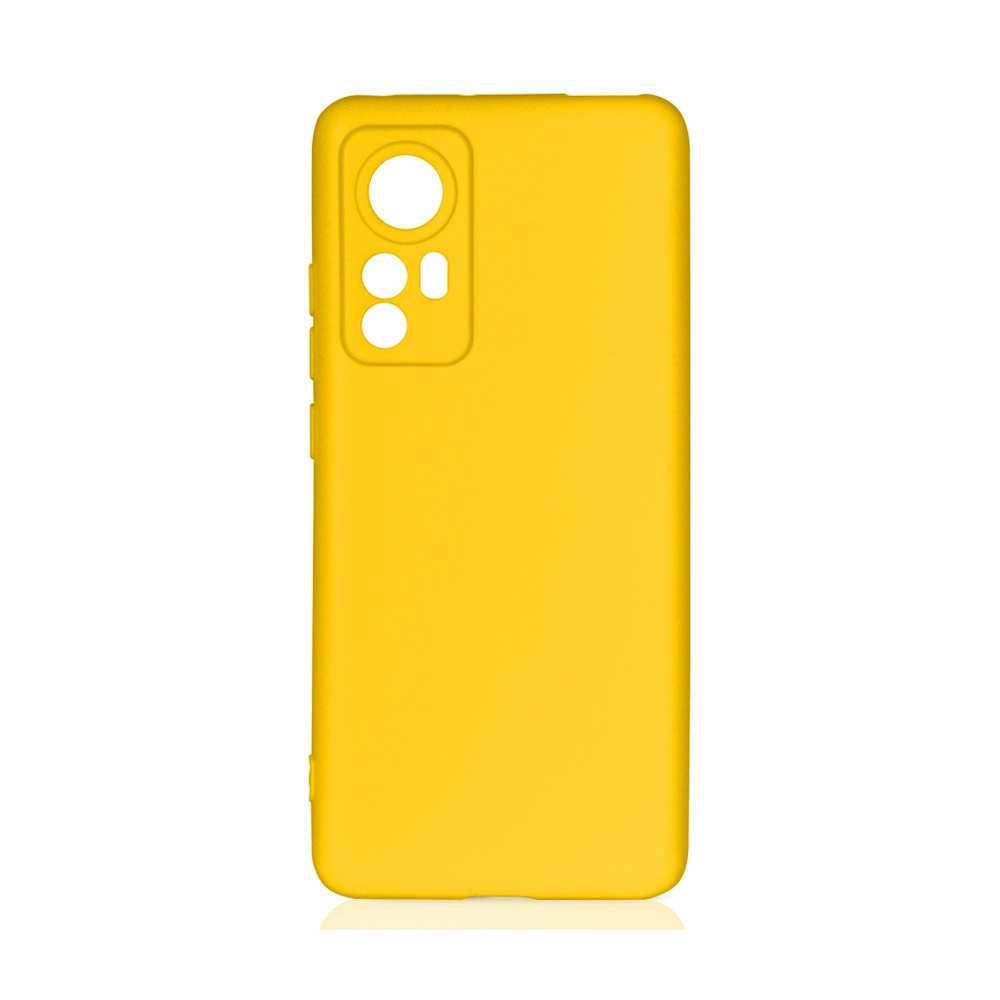 Силиконовый чехол для Xiaomi 12/12X DF xiCase-63 (yellow)