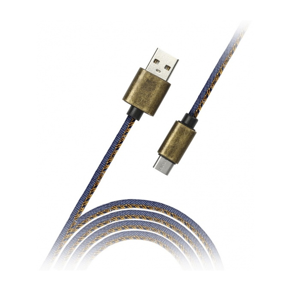 Кабель USB-A — Micro-USB SmartBuy 2.0 1.2 м AM Bm (джинсовый) 1,2 м