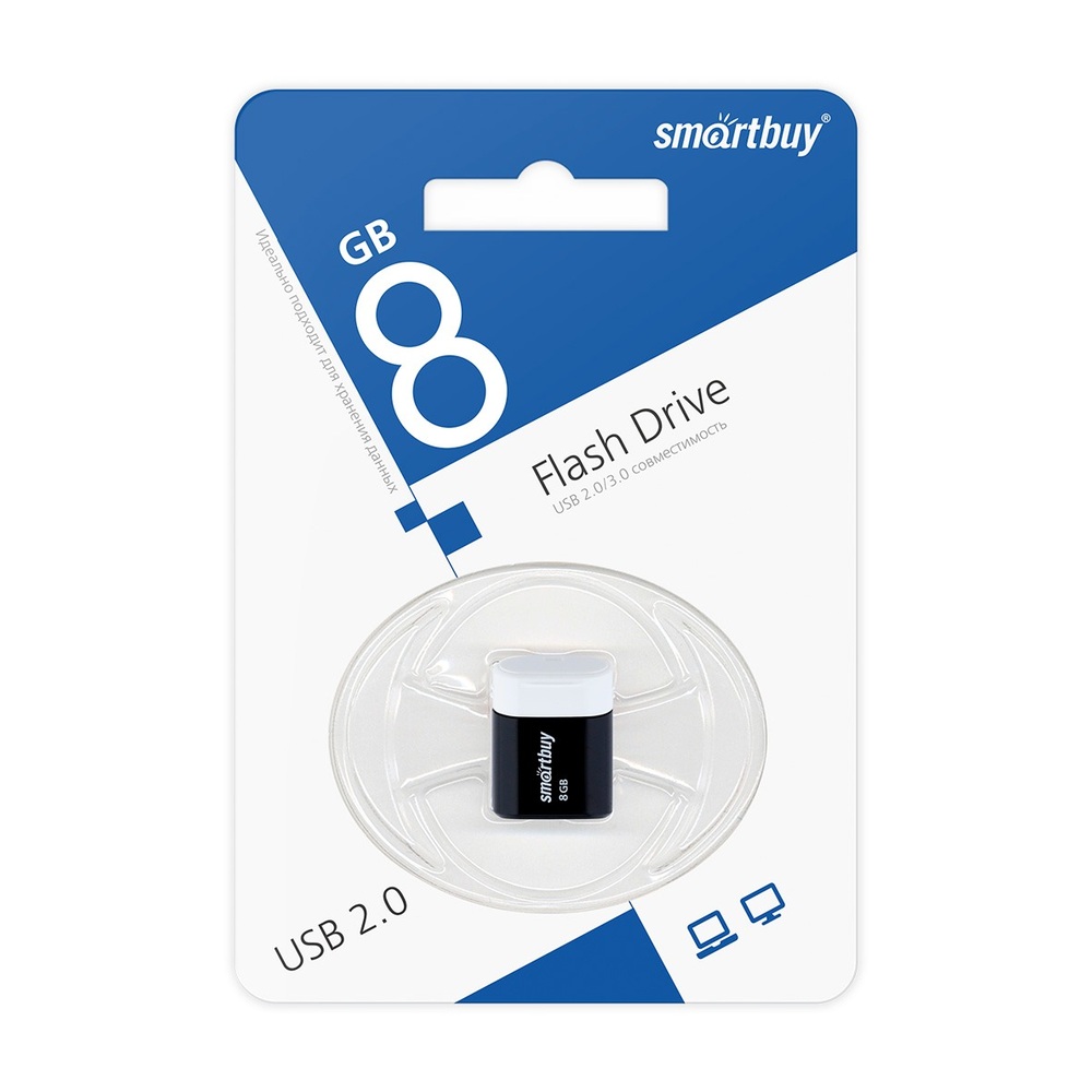 USB-накопитель SmartBuy Lara 8 ГБ USB 2.0 (Black)
