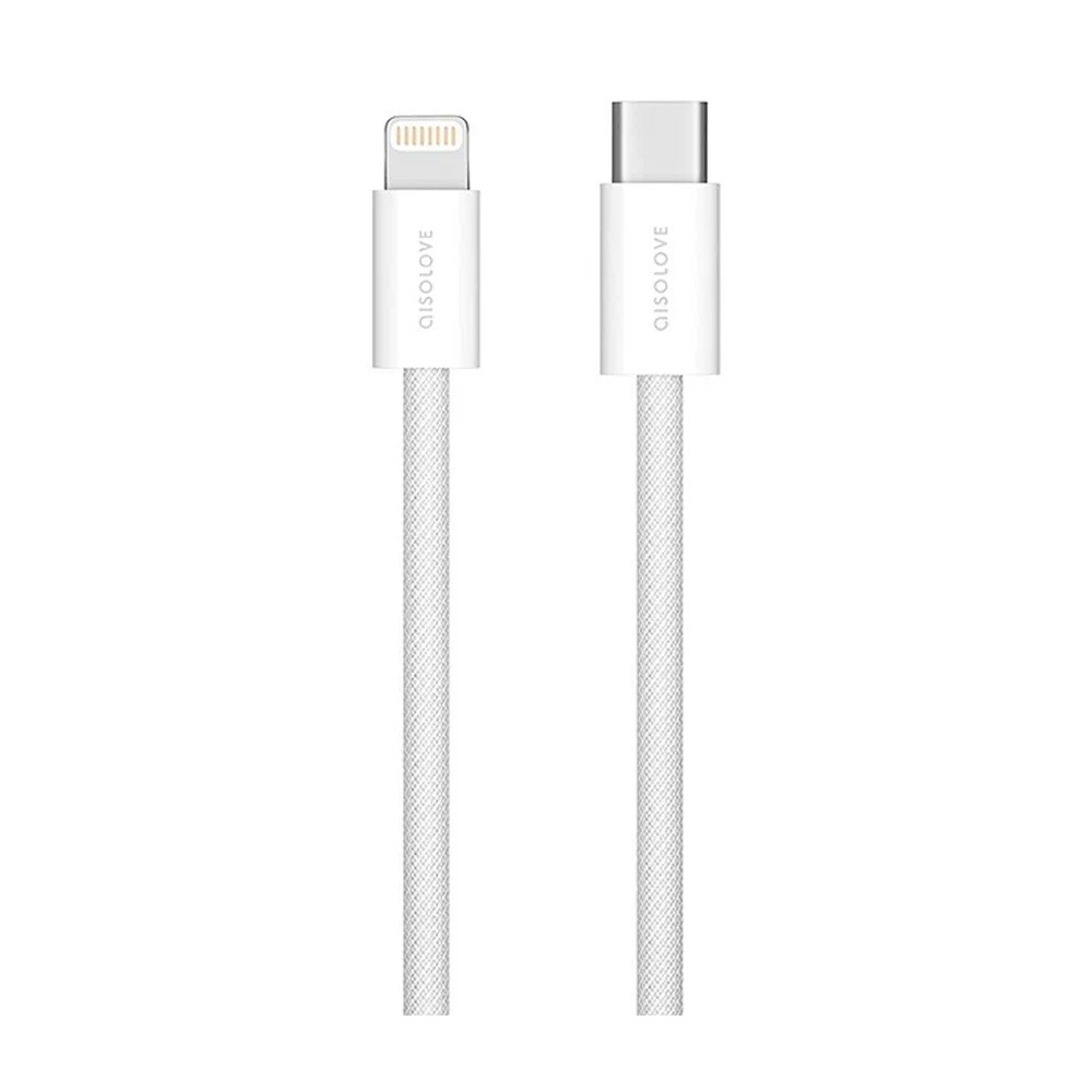 Кабель USB-C — Lightning SOLOVE 20 Вт PD Grey 1 м