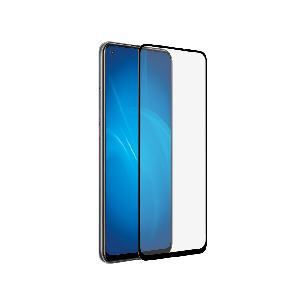 Закаленное стекло  для Realme 7 Pro DF (black)