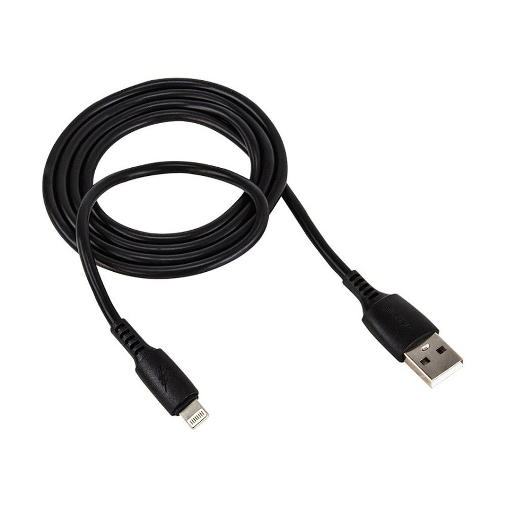 Кабель USB-A — Lightning WALKER (2.4А) черный