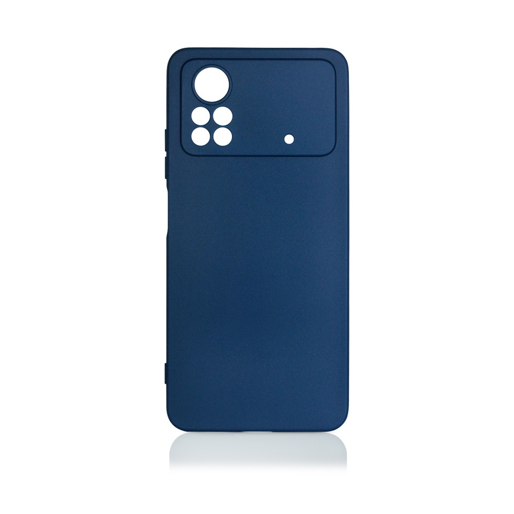 Силиконовый чехол для Poco X4 Pro (5G) DF poCase-04 (blue)