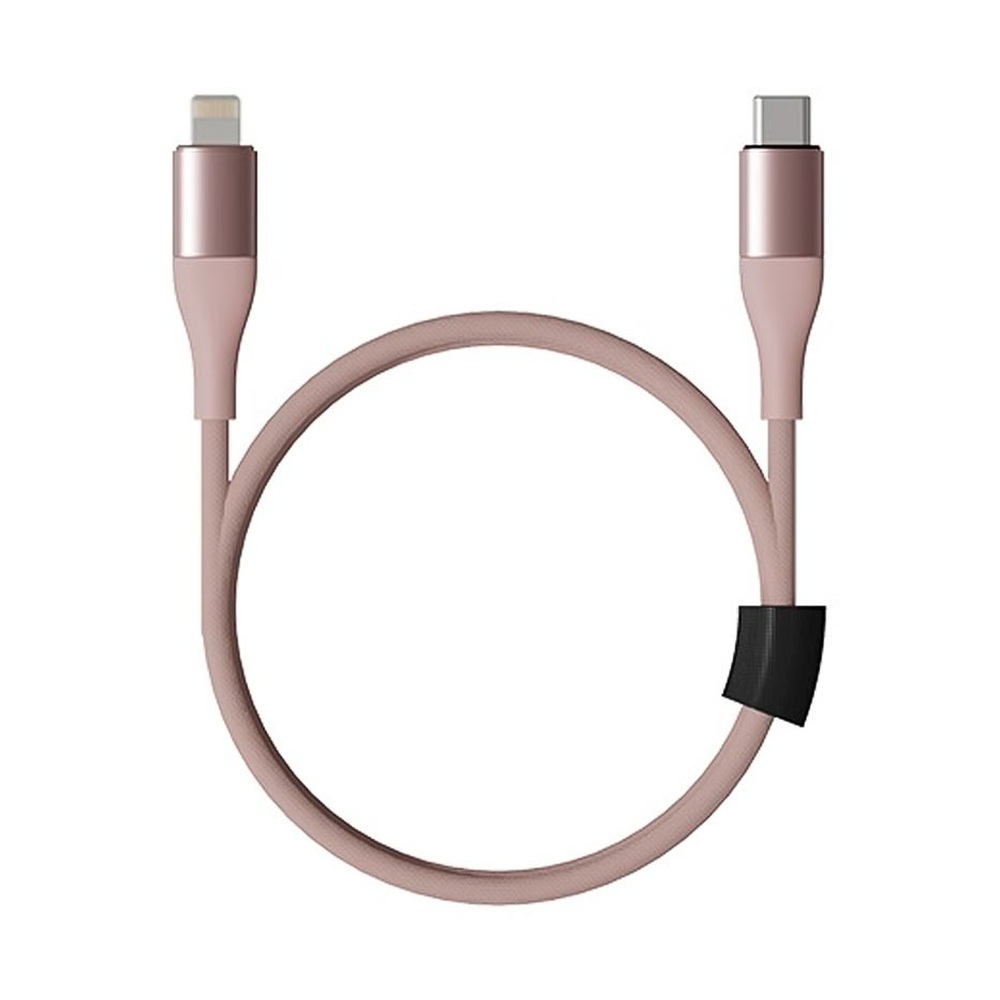 Кабель USB-C — Lightning SOLOVE 20 Вт PD Pink 100 см