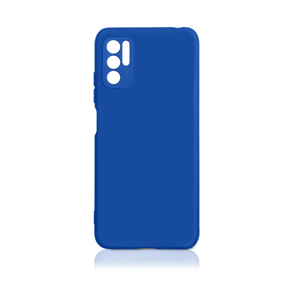 Силиконовый чехол с микрофиброй для Xiaomi Redmi Note 10T/Poco M3 Pro DF xiOriginal-22 (blue)