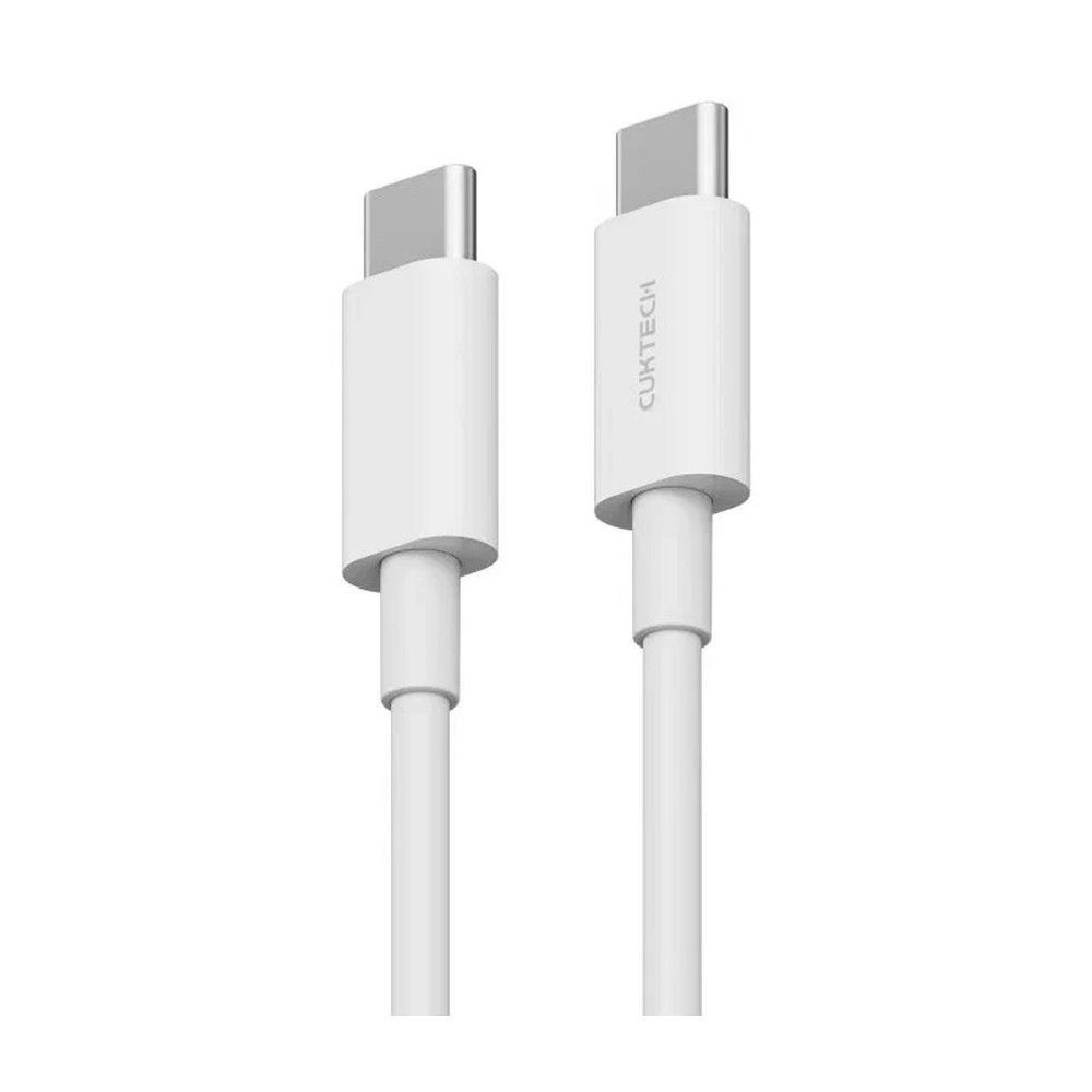 Кабель USB-C — USB-C CUKTECH белый 100 см