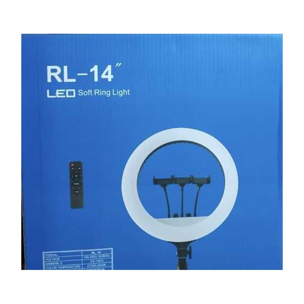 Кольцевая лампа RL-14 36см (Пульт, 3 держателя, 220v)