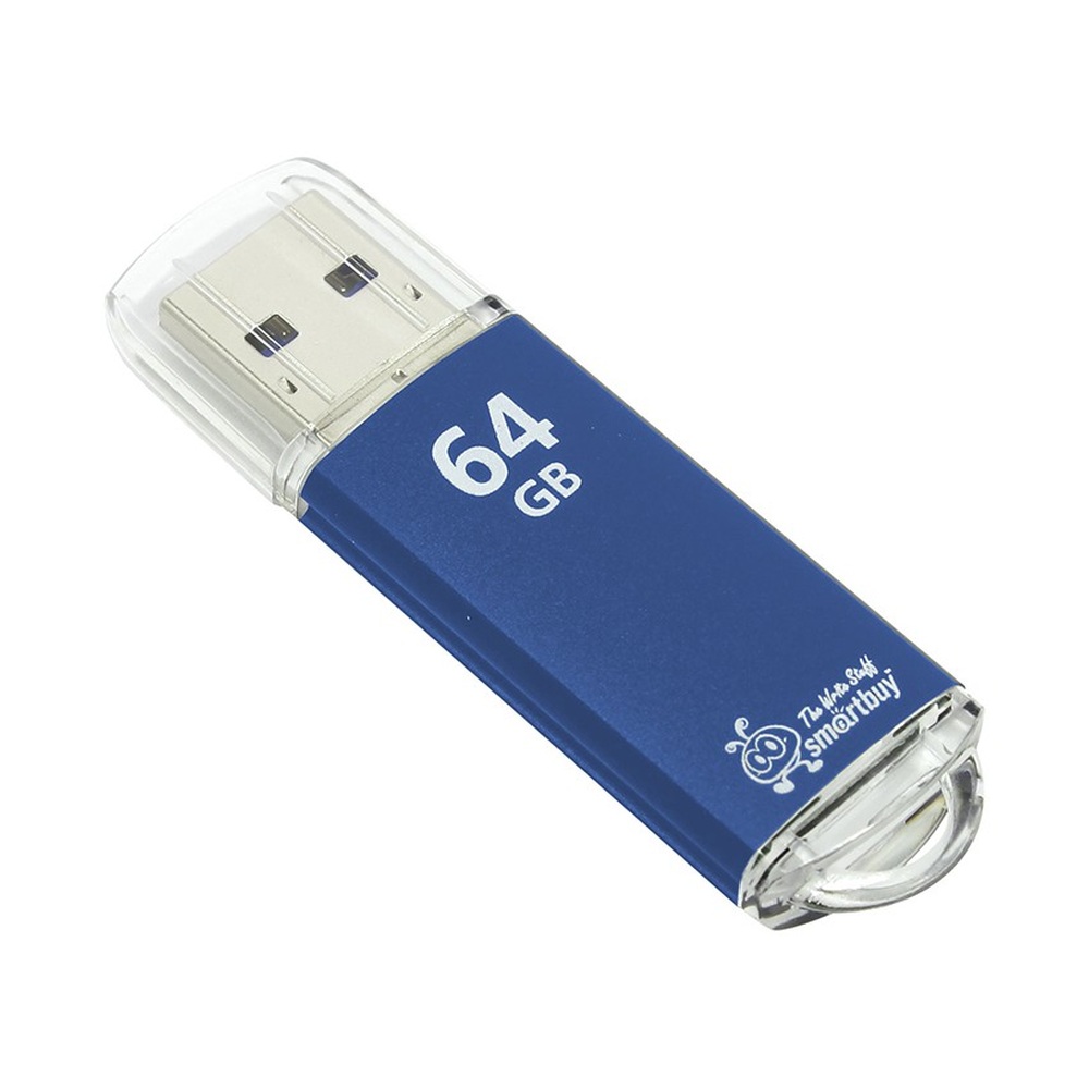 USB-накопитель SmartBuy V-Cut 64 ГБ USB 3.0 (Blue)