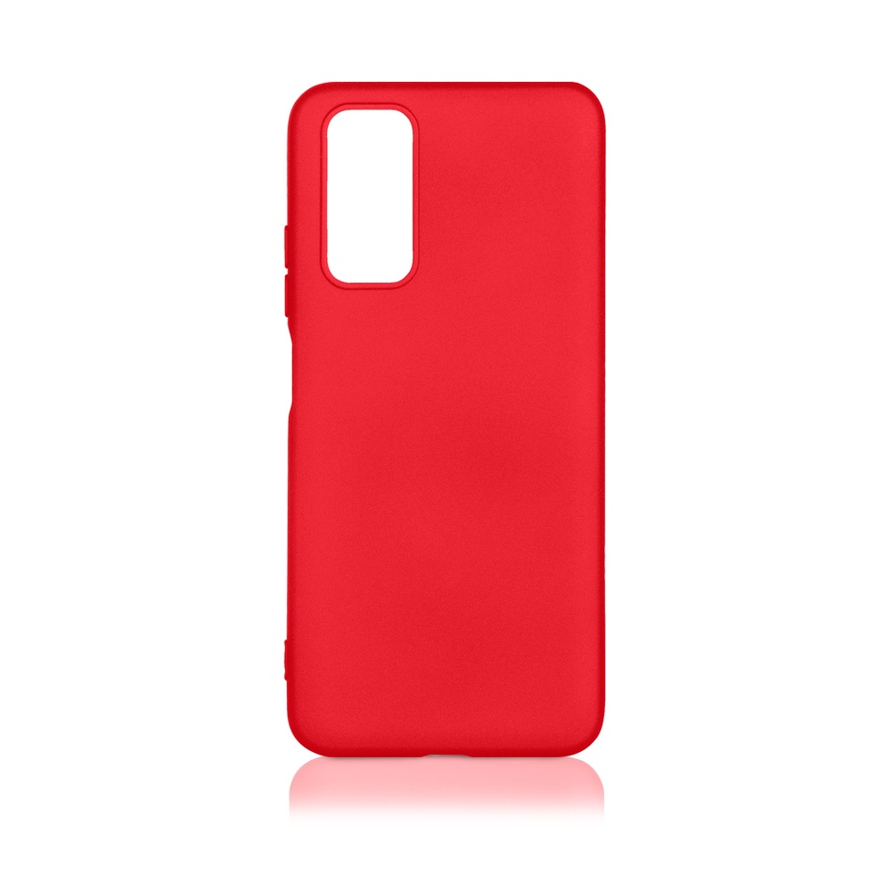 Силиконовый чехол с микрофиброй для Xiaomi Redmi Note 11/11s DF xiOriginal-26 (red)