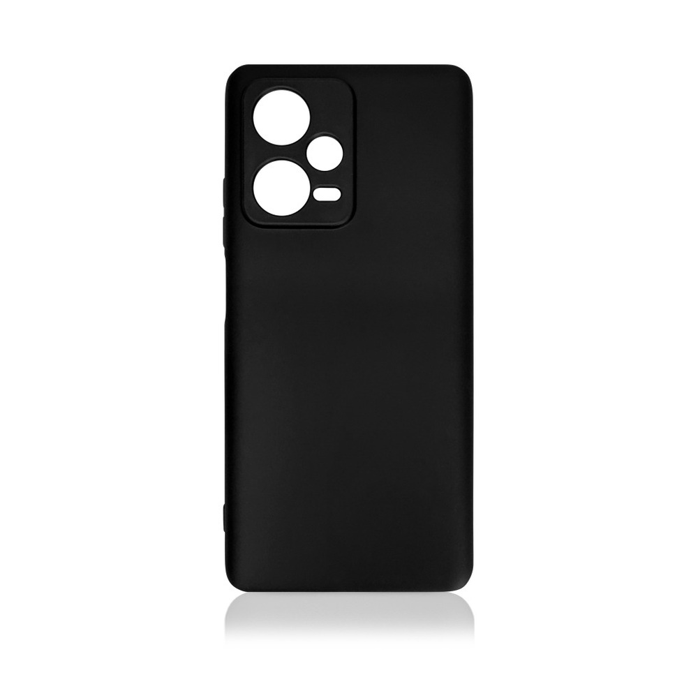 Силиконовый чехол для Xiaomi Redmi Note 12 Pro+ (5G) DF (black)