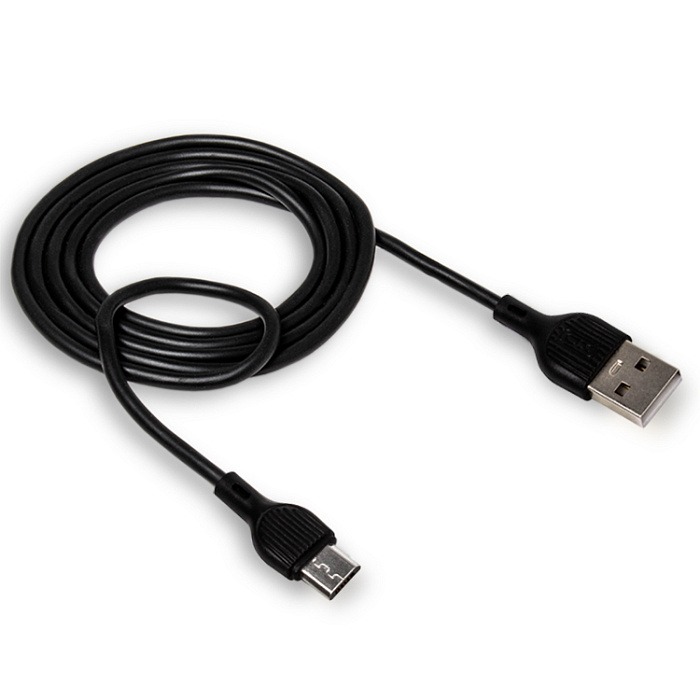 Кабель USB "XO" 2.1А, Micro USB, 2 м, черный