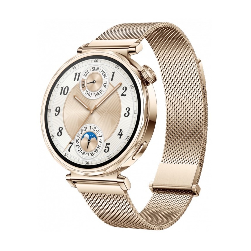 Смарт-часы HUAWEI WATCH GT 5 41mm Золотистый ремешок c миланским плетением