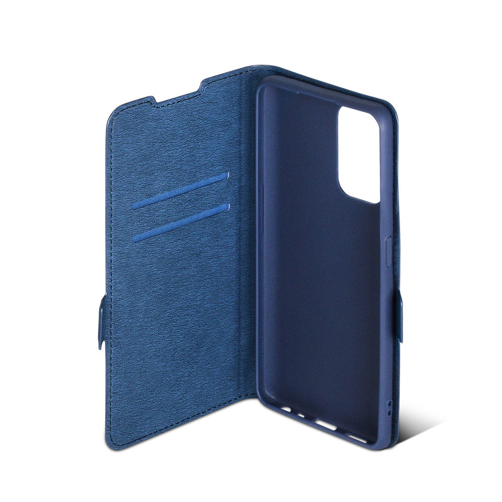 Чехол с флипом для Oppo A74 (4G) DF oFlip-18 (blue)