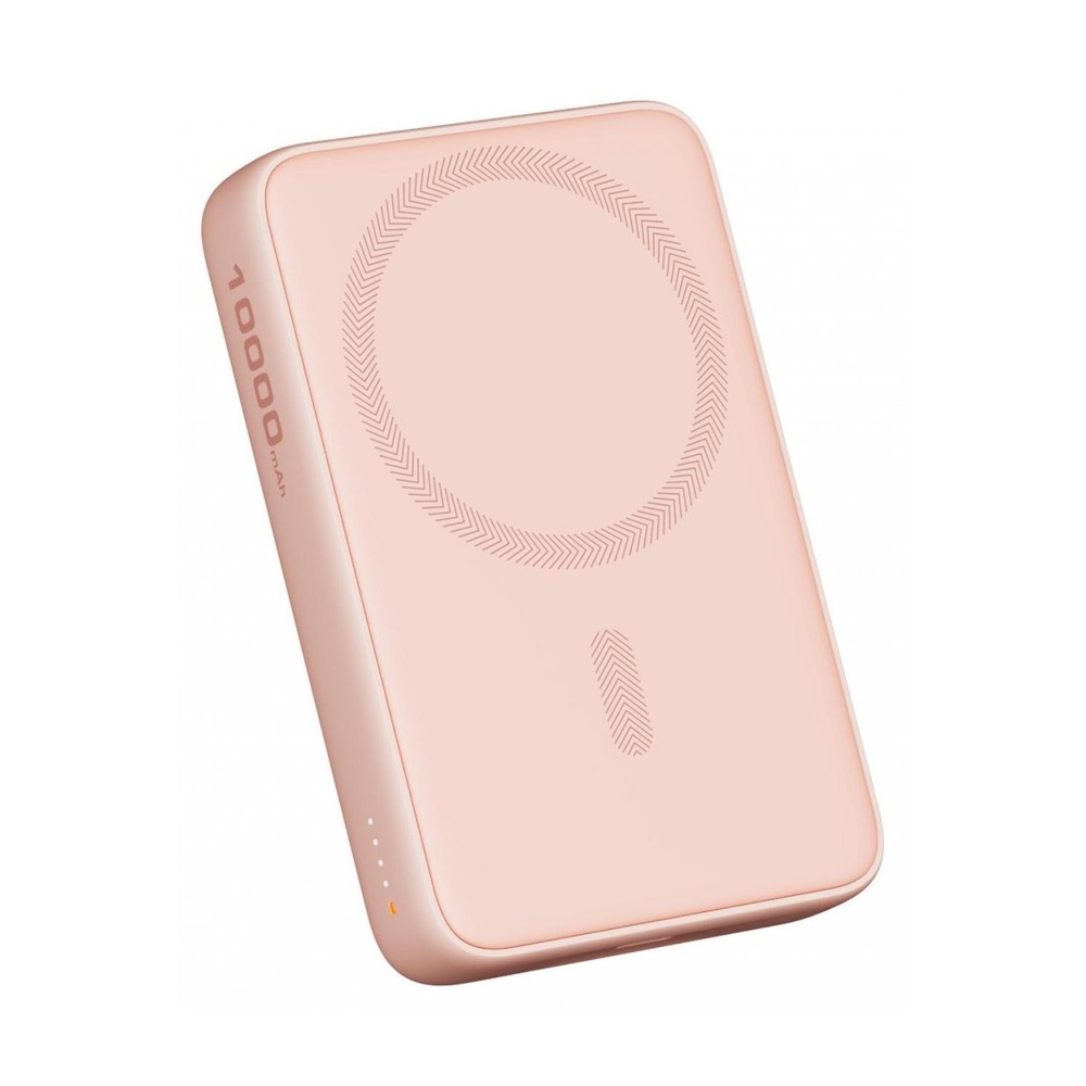 Внешний аккумулятор Aukey Magnetic 10000 Qi (Magsafe 20w) Pink