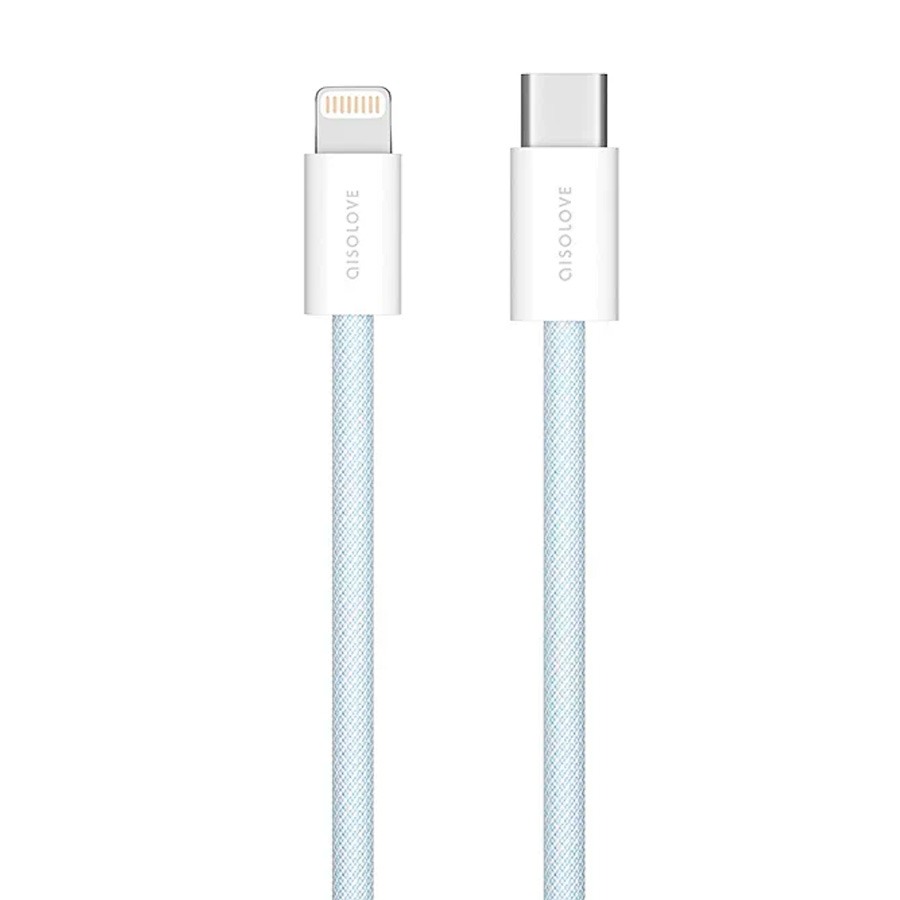Кабель Type-C/Lightning SOLOVE 20W PD 1m Blue