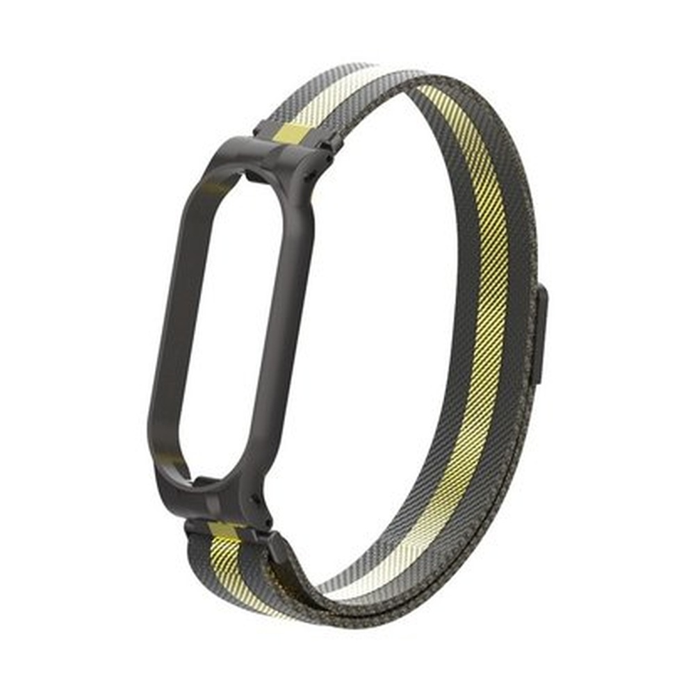 Ремешок миланский с магнитом для Mi band 5 Black Gold