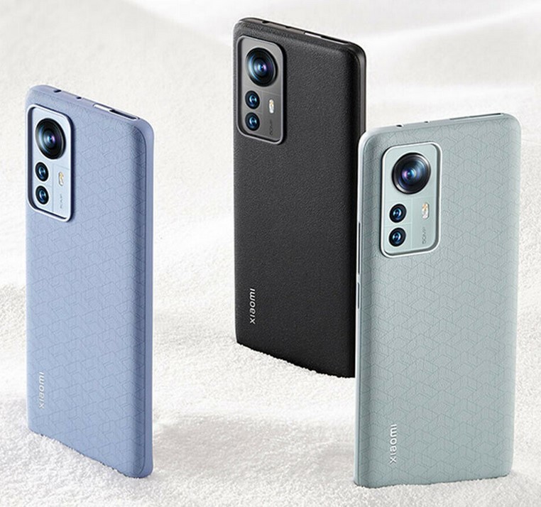 Оригинальный чехол Xiaomi 12 Pro 5G Phone Case Leather Cover Slim Hard Back Shell Skin Пурпурный