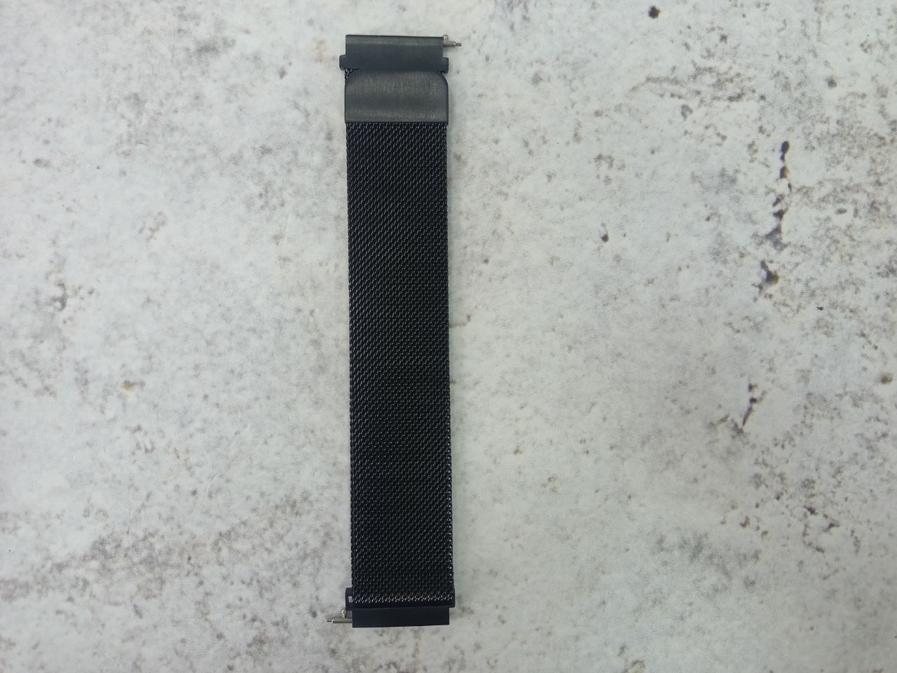 Ремешок миланский металлический 22мм (Black)