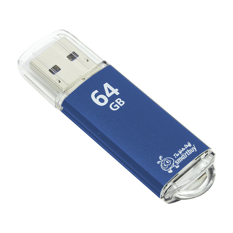 Флэш-накопитель USB 3.0 SmartBuy V-Cut 64Gb (Blue)