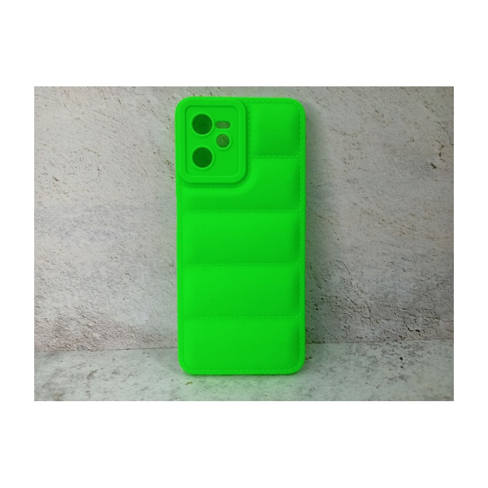 Силиконовый чехол (дутый) для Realme C35 DF rmJacket-03 (lime)