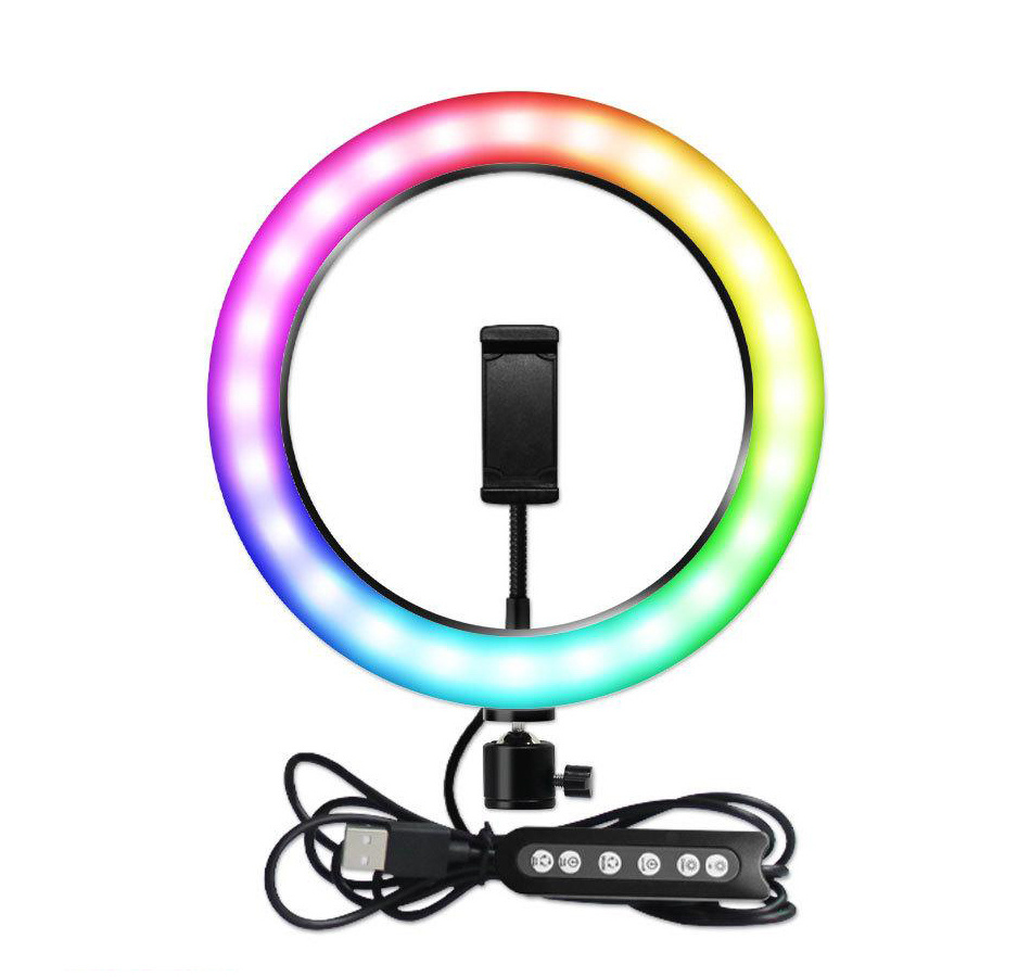 Кольцевая лампа RGB MJ33 (USB-кабель, держатель)