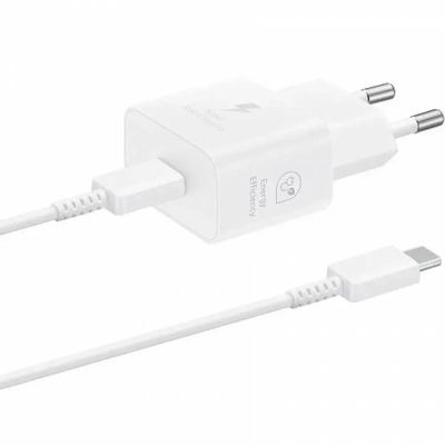 Зарядное устройство Samsung 25W Type-C (White) с кабелем