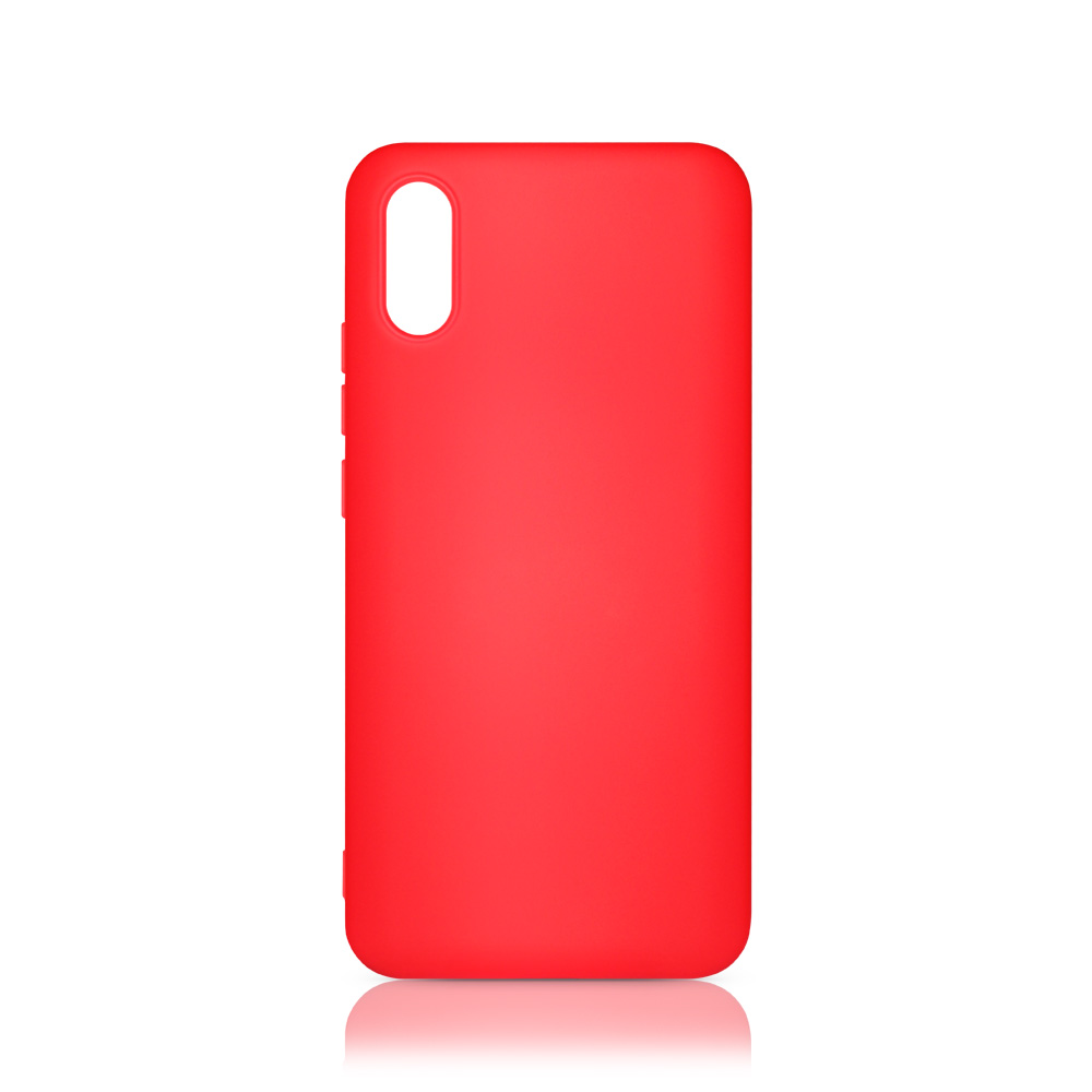 Силиконовый чехол с микрофиброй для Xiaomi Redmi 9A DF (red)