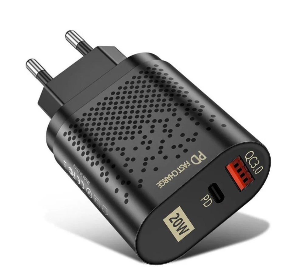 Зарядное устройство BK-384 USB + Type-c 20W