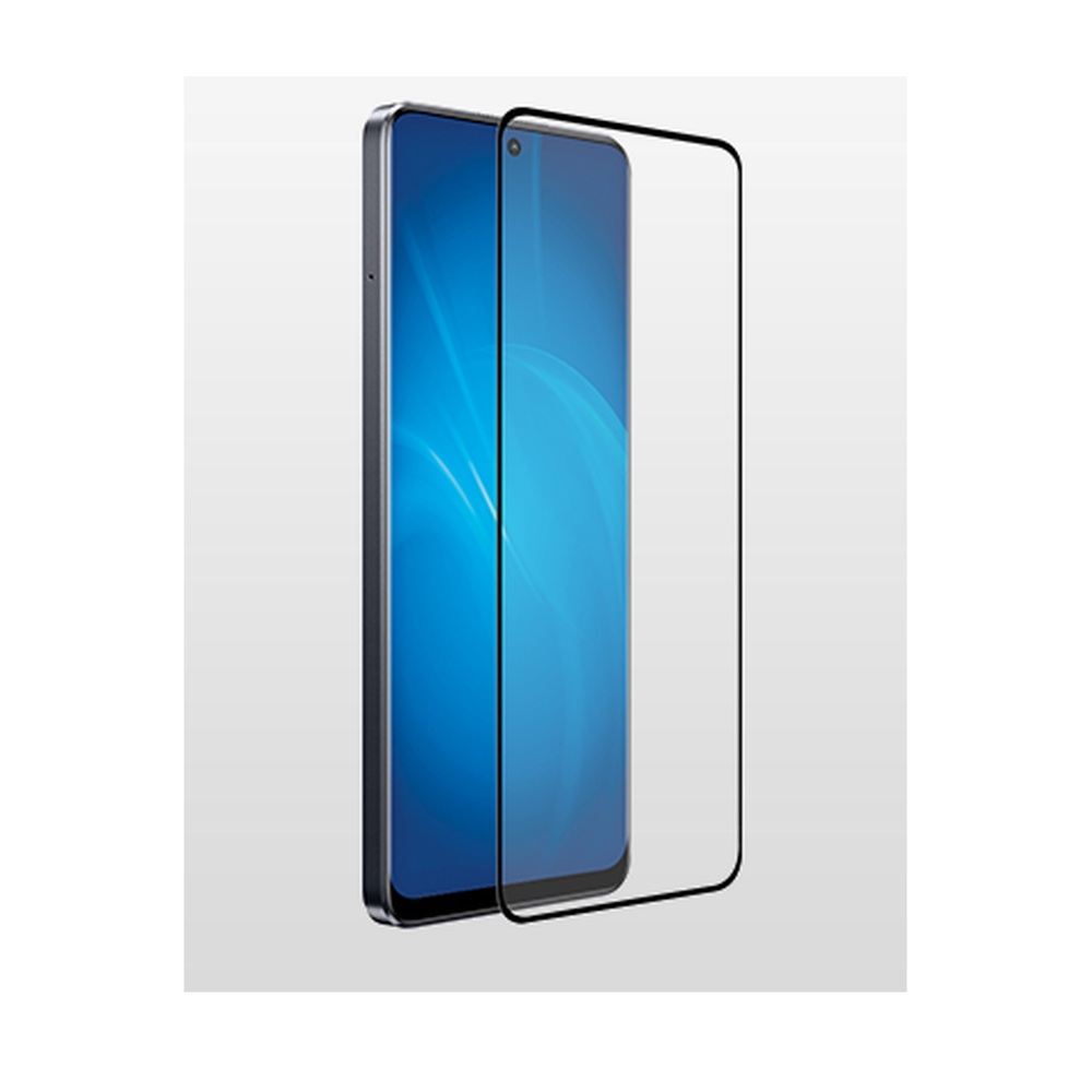 Закаленное стекло с цветной рамкой для Realme 10 Pro (5G) DF