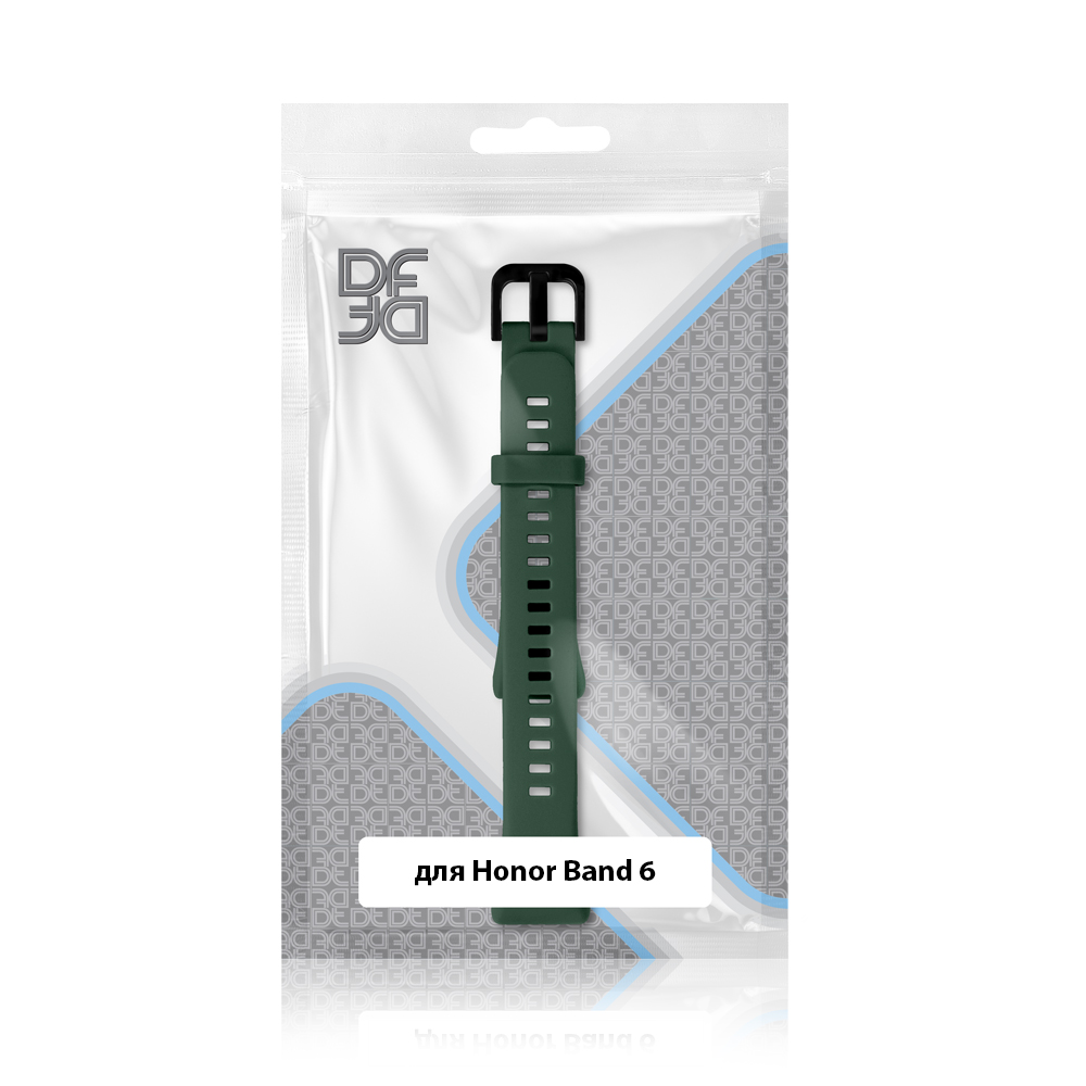 Ремешок для Honor Band 6 DF hwClassicBand-04 (зеленый)