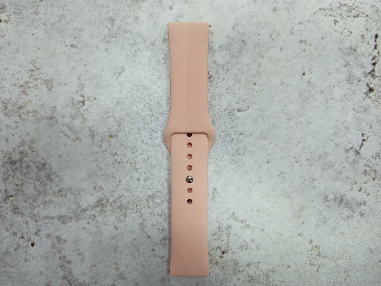 Сменный силиконовый браслет 22мм (Нежно-розовый)