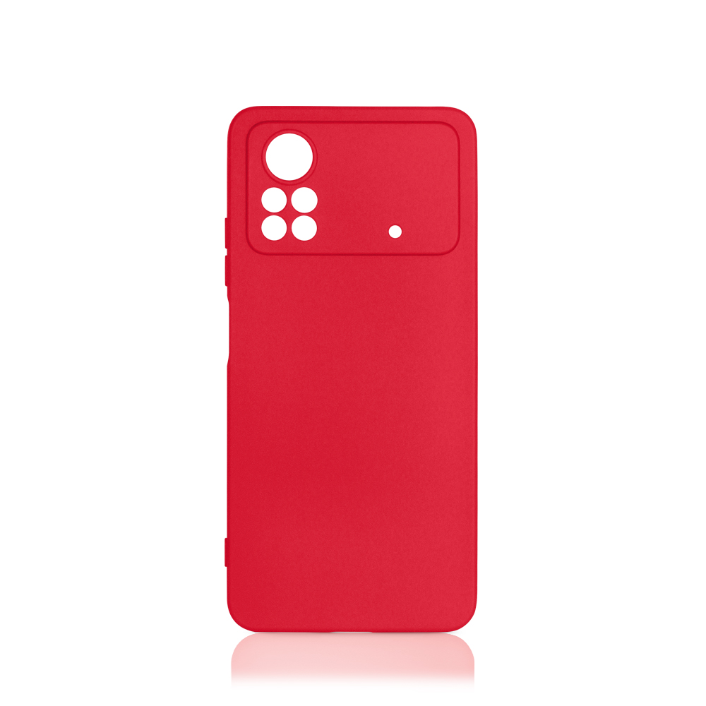 Силиконовый чехол для Poco X4 Pro (5G) DF poCase-04 (red)