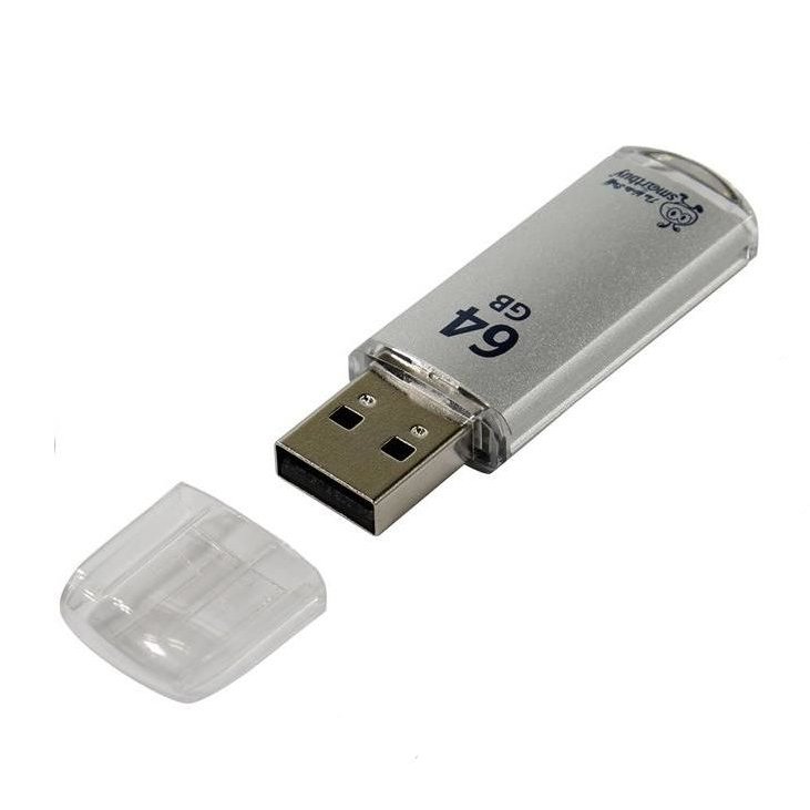 Флэш-накопитель USB 3.0 SmartBuy V-Cut 64 Gb (Silver)