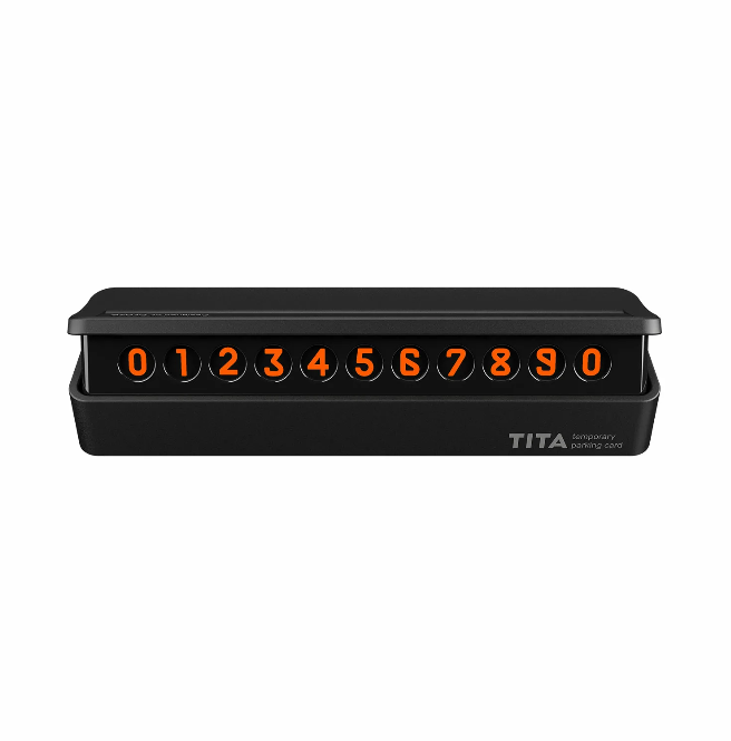 Парковочная автовизитка BCASE TITA Temporary Parking Card Black