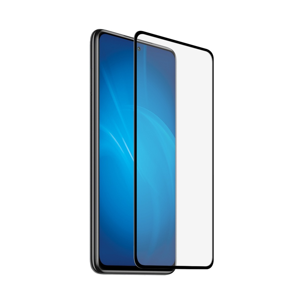 Закаленное стекло ANTI-SPY с цветной рамкой (fullscreen+fullglue) для Poco X3/X3 Pro DF poAntiSpy-01 (black)