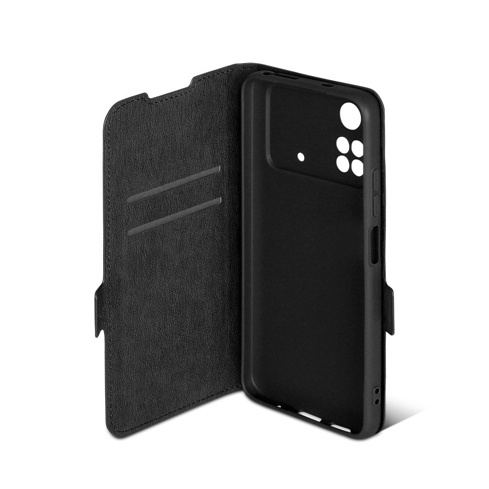 Чехол с флипом для Poco M4 Pro (4G) DF poFlip-06 (black)