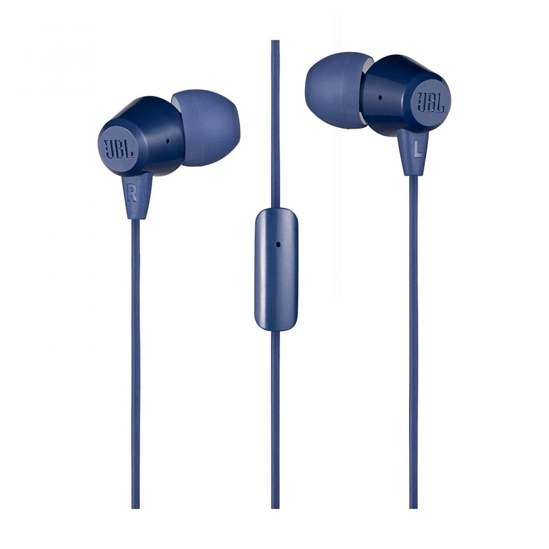 Наушники с микрофоном JBL C50HI (Blue)